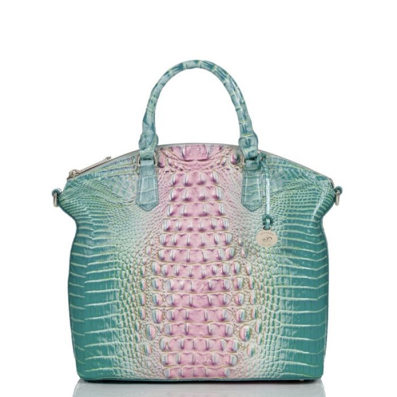 Women\'s Brahmin Large Duxbury Satchel Satchel Bags Cotton Candy Ombre Melbourne | QNBQ7076