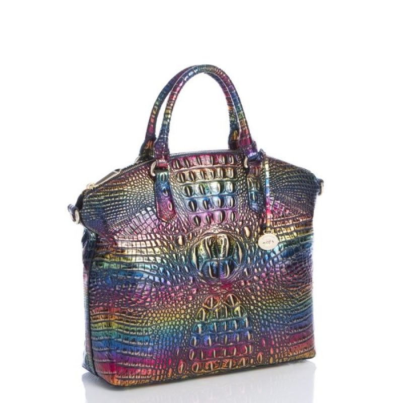 Women's Brahmin Large Duxbury Satchel Satchel Bags Technicolor Melbourne | CJFP0507