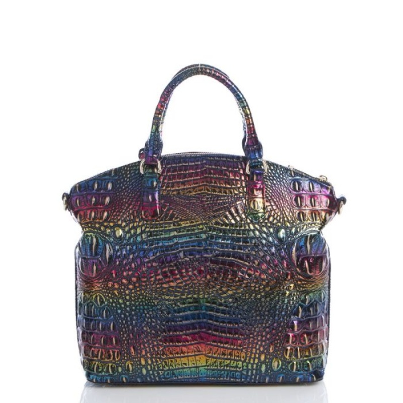 Women's Brahmin Large Duxbury Satchel Satchel Bags Technicolor Melbourne | CJFP0507