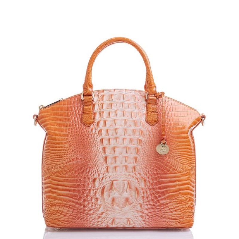 Women\'s Brahmin Large Duxbury Satchel Satchel Bags Sherbert Ombre Melbourne | EDWA8579