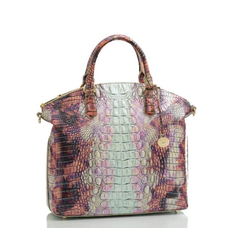 Women's Brahmin Large Duxbury Satchel Satchel Bags Supernova Ombre Melbourne | ZQOG2445