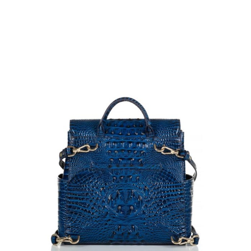 Women's Brahmin Liz Backpacks Blue | DHHD3410