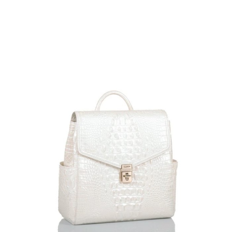 Women's Brahmin Liz Backpacks Milk Melbourne | RMST1015