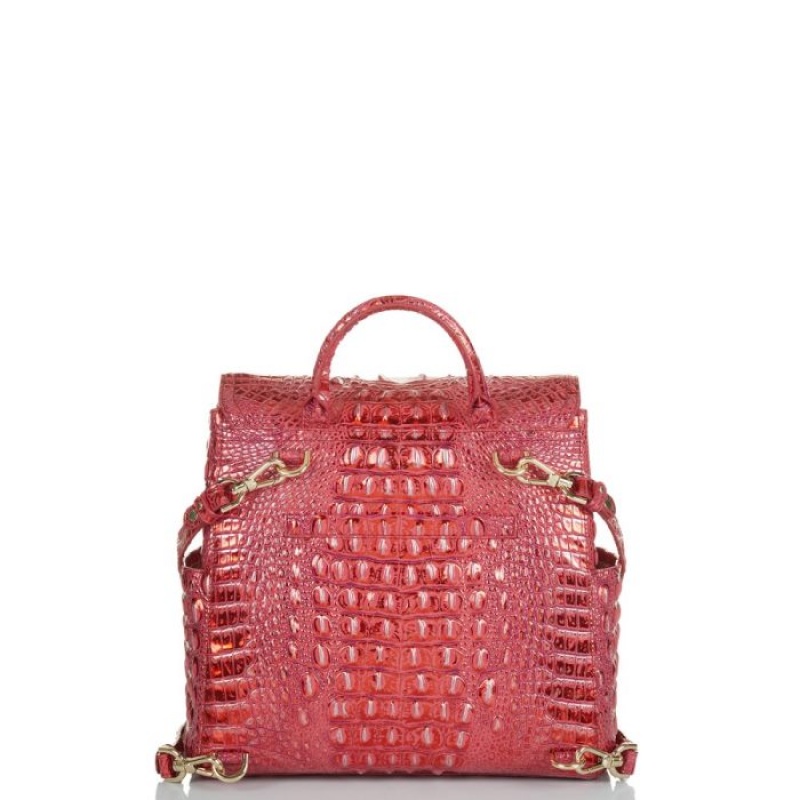 Women's Brahmin Liz Backpacks Red | OHTK1507