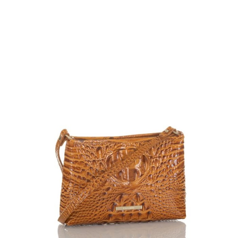 Women's Brahmin Lorelei Shoulder Bags Dark Rum Melbourne | ZZKB1798