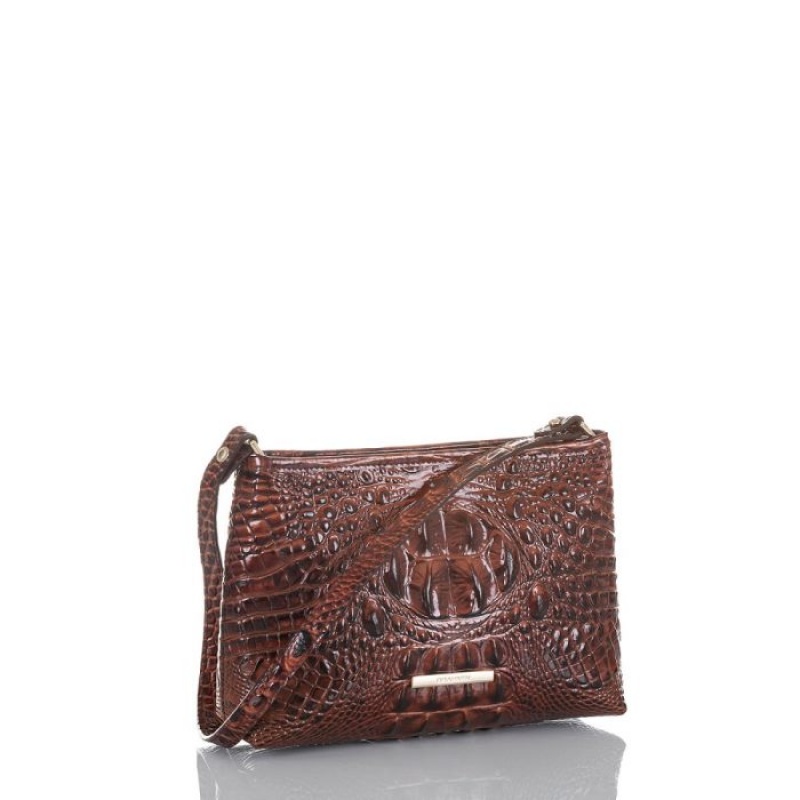 Women's Brahmin Lorelei Shoulder Bags Pecan Melbourne | YHMB5314