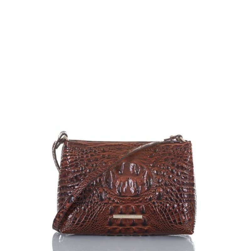 Women\'s Brahmin Lorelei Shoulder Bags Pecan Melbourne | YHMB5314