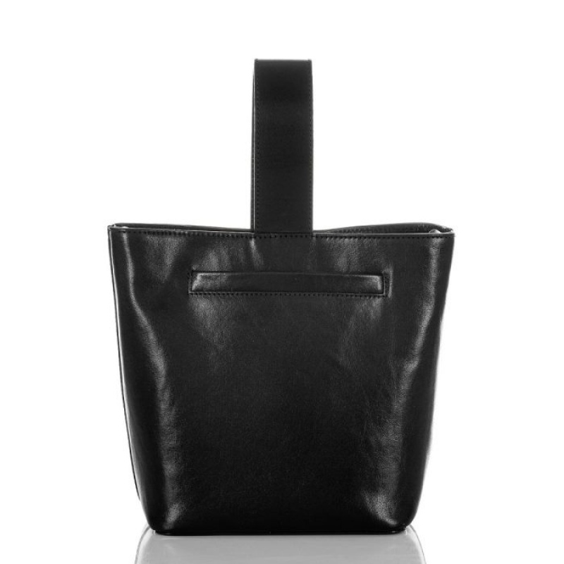 Women's Brahmin Luxe Faith Bucket Bags Black | XSEV2899