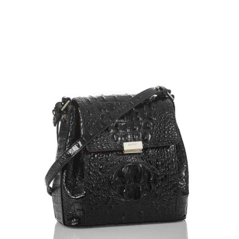 Women's Brahmin Margo Crossbody Bags Black | JVUJ1035