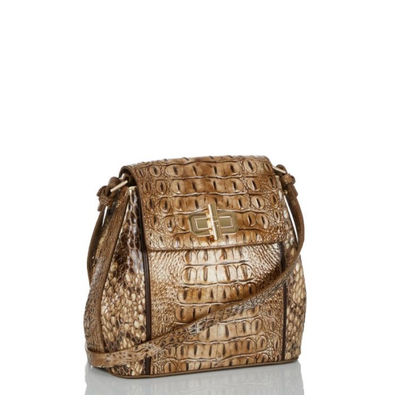 Women's Brahmin Margo Crossbody Bags Cashew Cooper | FHHM6969