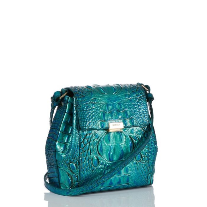 Women's Brahmin Margo Crossbody Bags Peacock | HTTJ3699