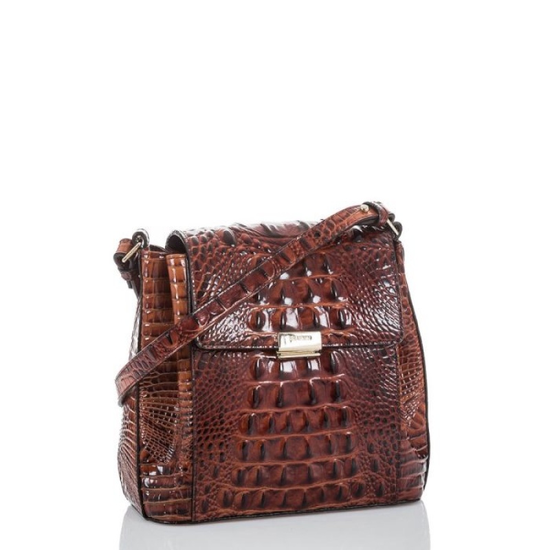 Women's Brahmin Margo Crossbody Bags Pecan Melbourne | CYCC8990