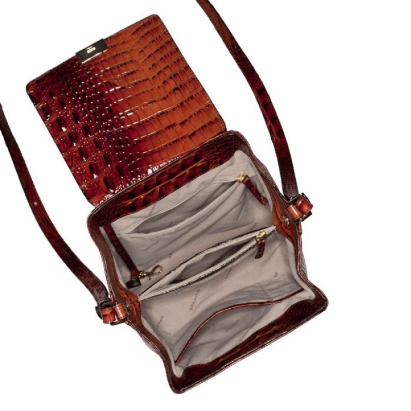 Women's Brahmin Margo Crossbody Bags Pecan Melbourne | CYCC8990