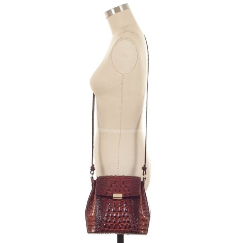 Women's Brahmin Margo Crossbody Bags Pecan Melbourne | CYCC8990