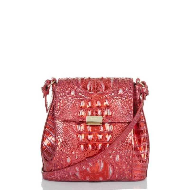 Women\'s Brahmin Margo Crossbody Bags Red | RIXE6230