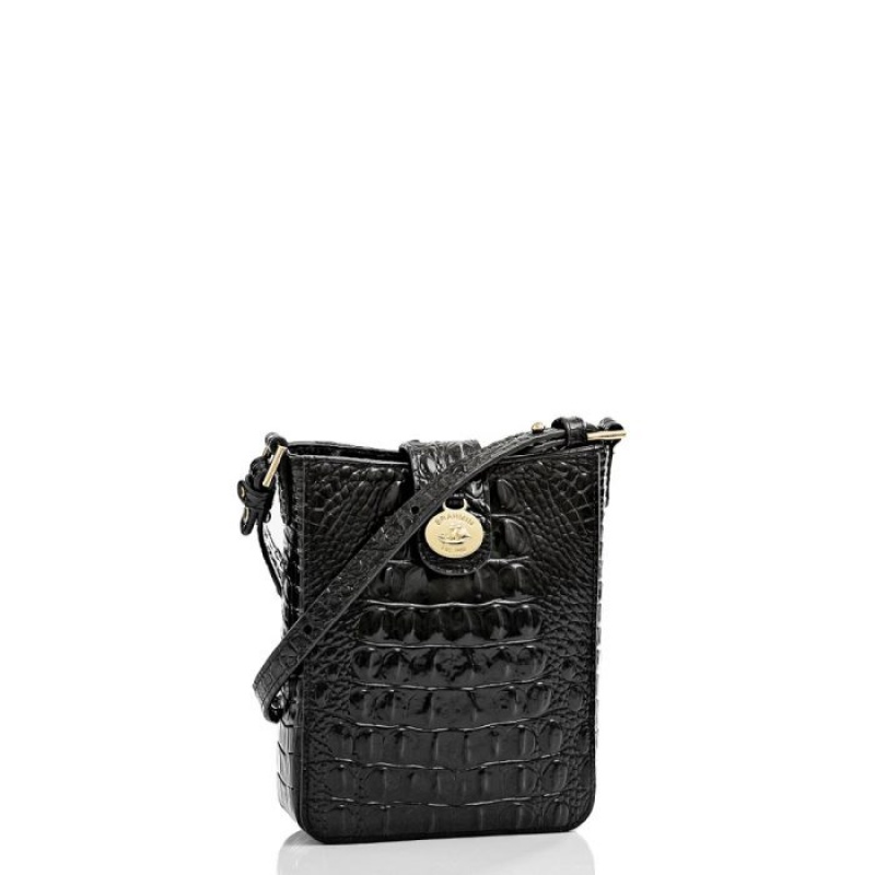 Women's Brahmin Marley Crossbody Bags Black | PBVP7246