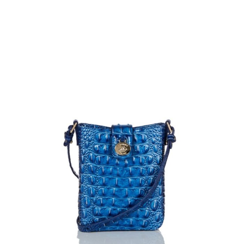 Women\'s Brahmin Marley Crossbody Bags Blue | BWLL3193