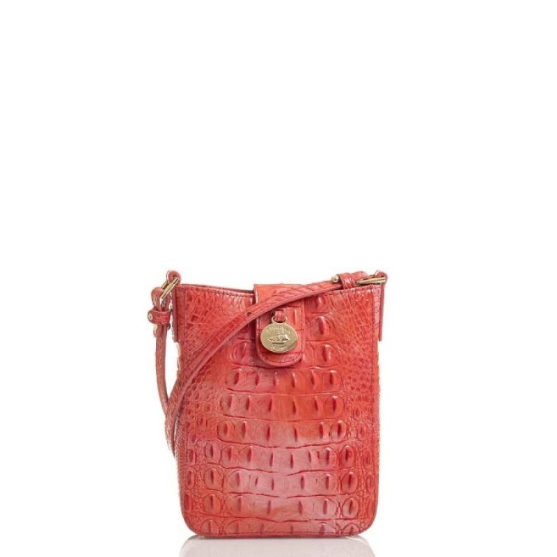 Women\'s Brahmin Marley Crossbody Bags Coral | ZNBP4467