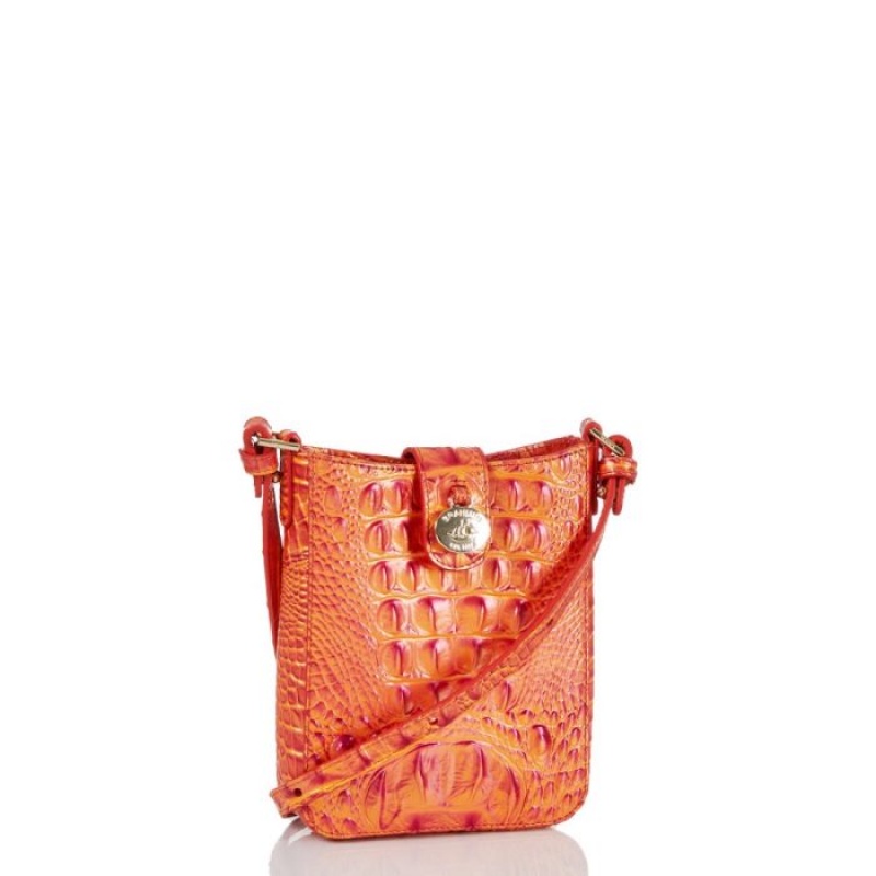 Women's Brahmin Marley Crossbody Bags Orange | GXUV8602