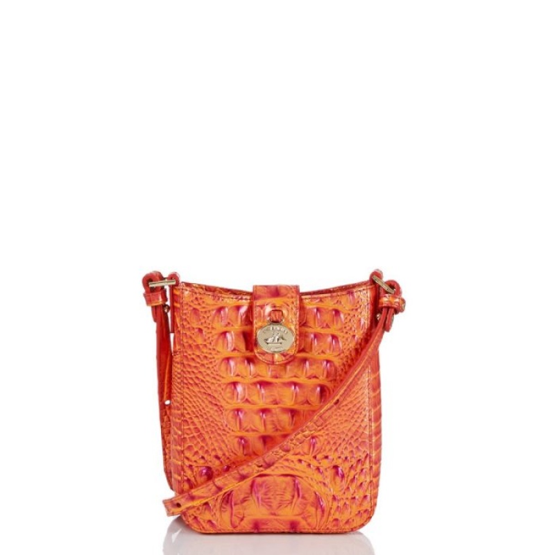 Women\'s Brahmin Marley Crossbody Bags Orange | GXUV8602