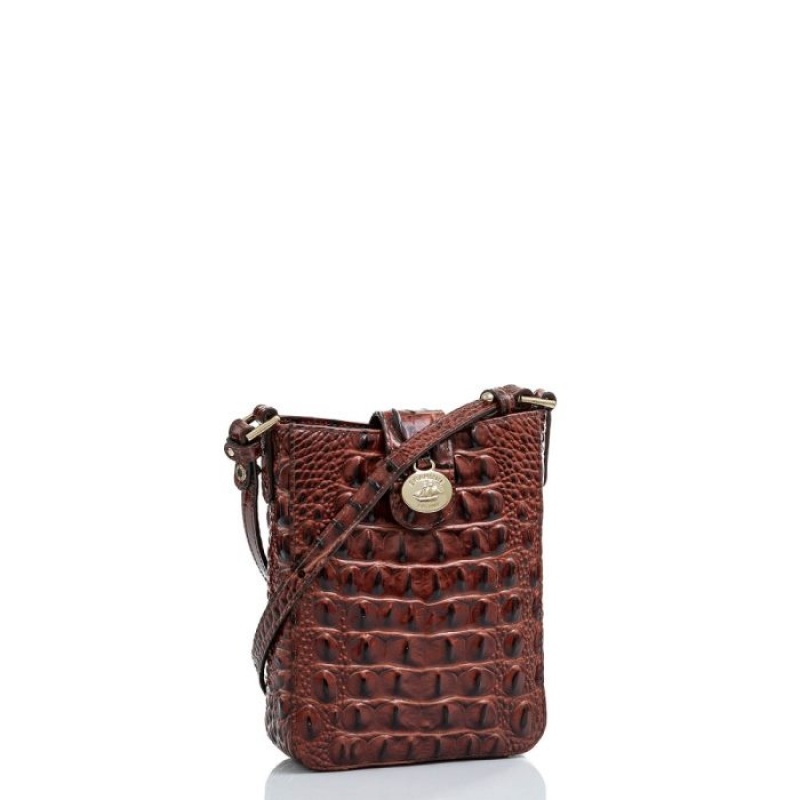 Women's Brahmin Marley Crossbody Bags Pecan Melbourne | FRJH1932