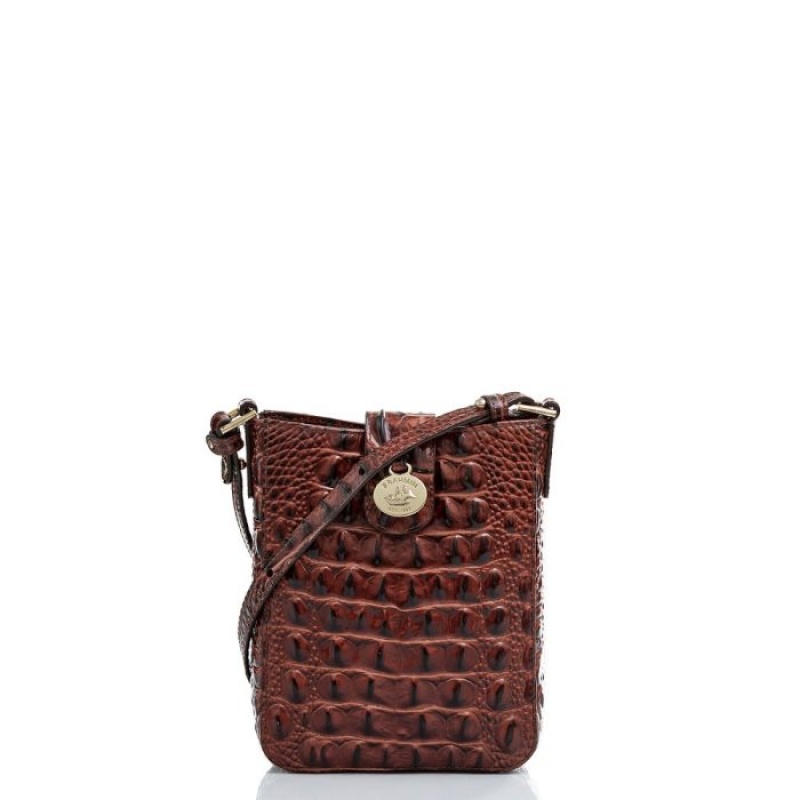 Women\'s Brahmin Marley Crossbody Bags Pecan Melbourne | FRJH1932