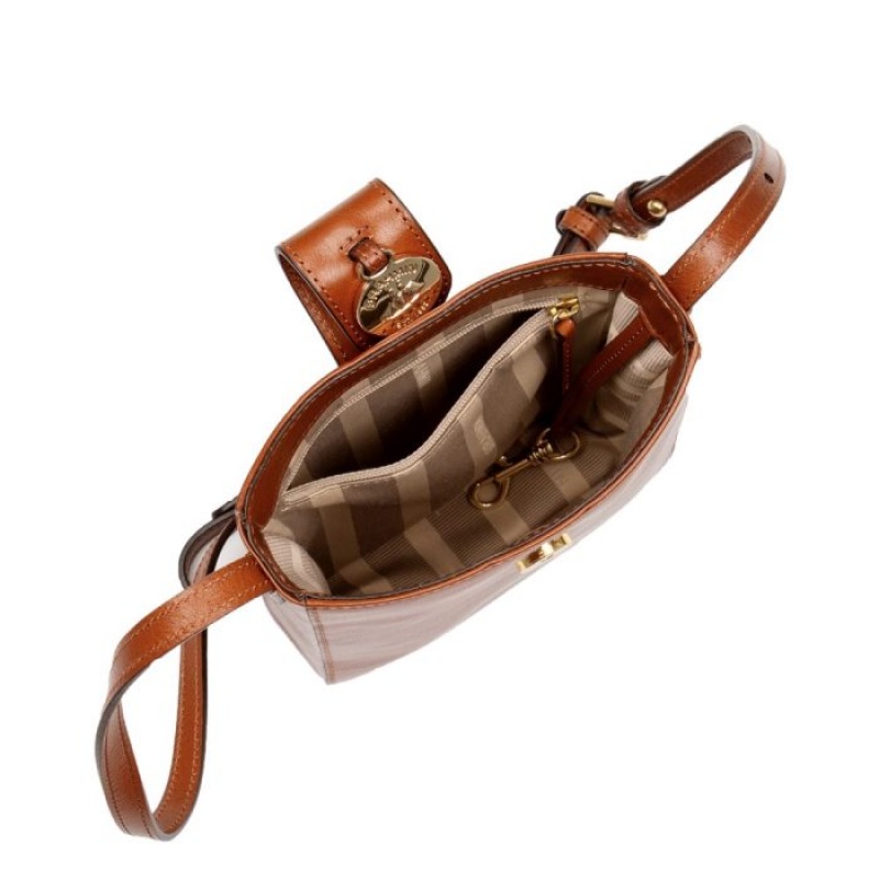 Women's Brahmin Marley Crossbody Bags Whiskey Topsail | RVFX5625