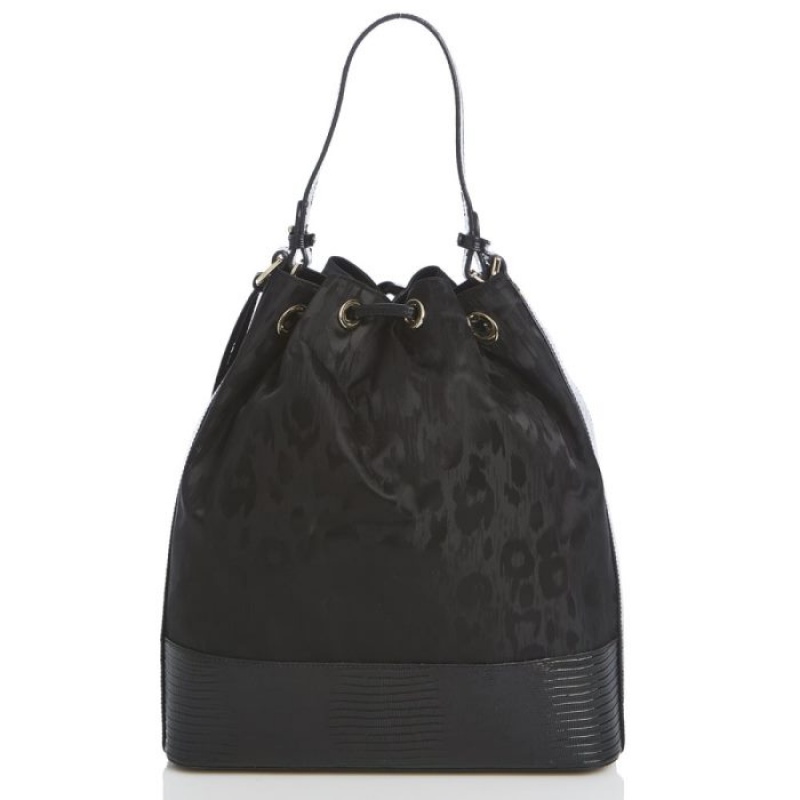 Women's Brahmin Marlowe Bucket Bags Black | NFGB1399