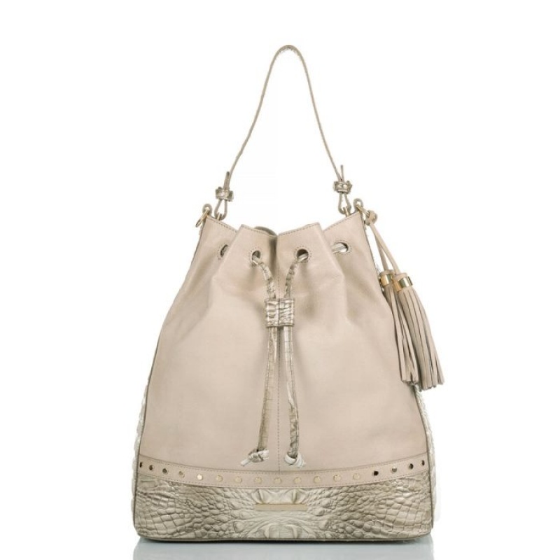 Women\'s Brahmin Marlowe Bucket Bags Clay Edena | ZMKD0321