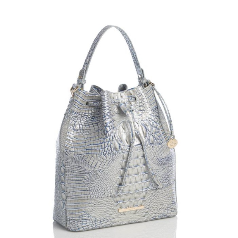 Women's Brahmin Marlowe Bucket Bags Eggshell Melbourne | YCQG6725