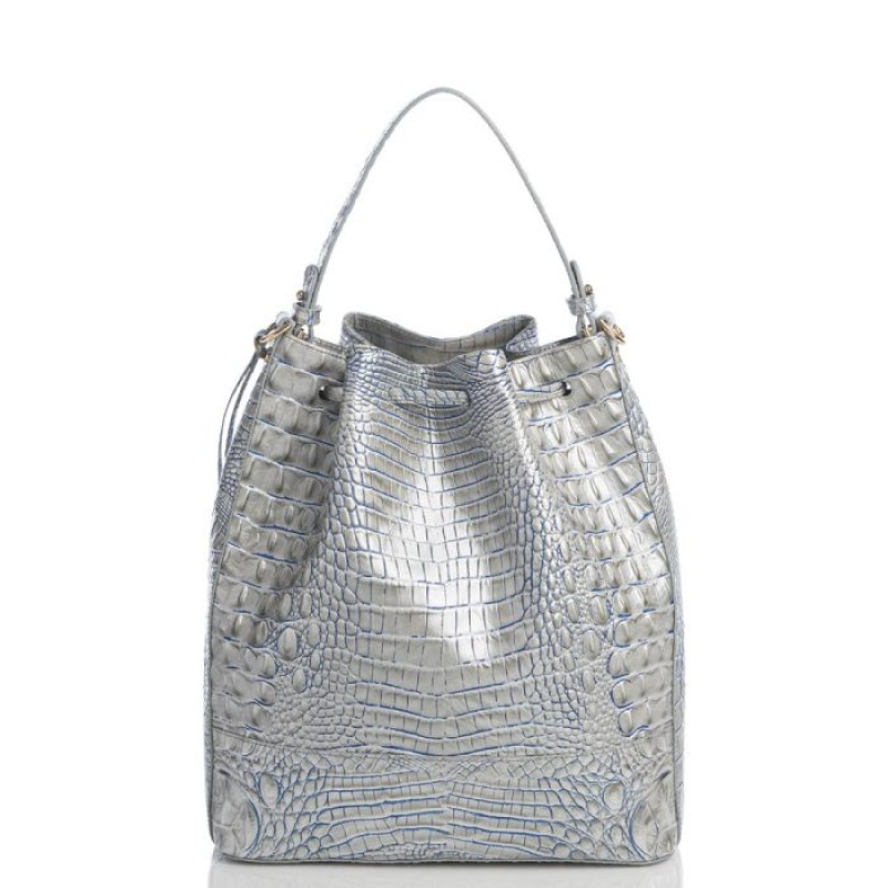 Women's Brahmin Marlowe Bucket Bags Eggshell Melbourne | YCQG6725