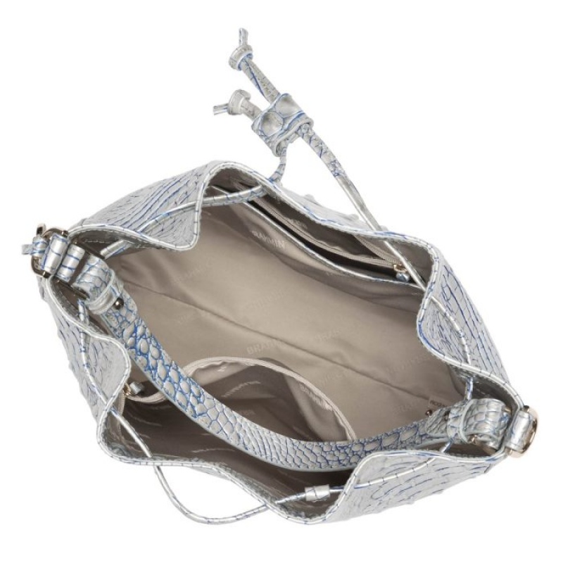 Women's Brahmin Marlowe Bucket Bags Eggshell Melbourne | YCQG6725