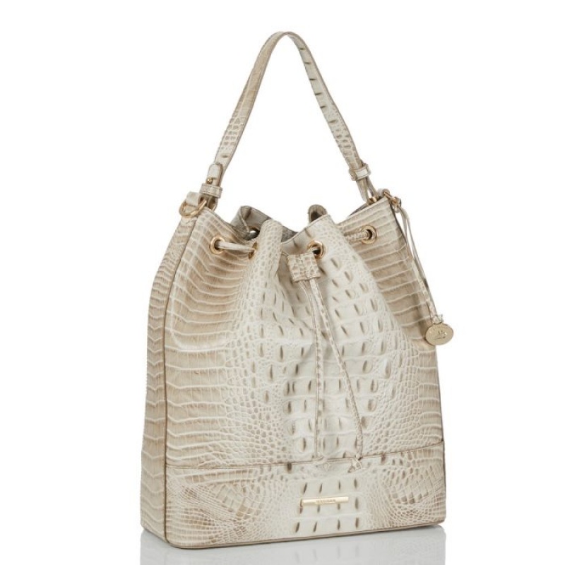 Women's Brahmin Marlowe Bucket Bags Grey | KQNN5850