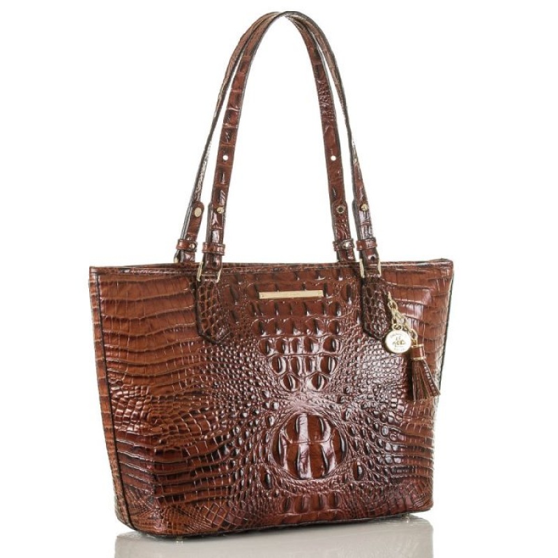 Women's Brahmin Medium Asher Tote Bags Pecan Melbourne | SSML9196