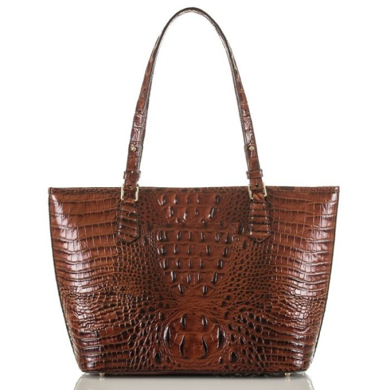 Women's Brahmin Medium Asher Tote Bags Pecan Melbourne | SSML9196