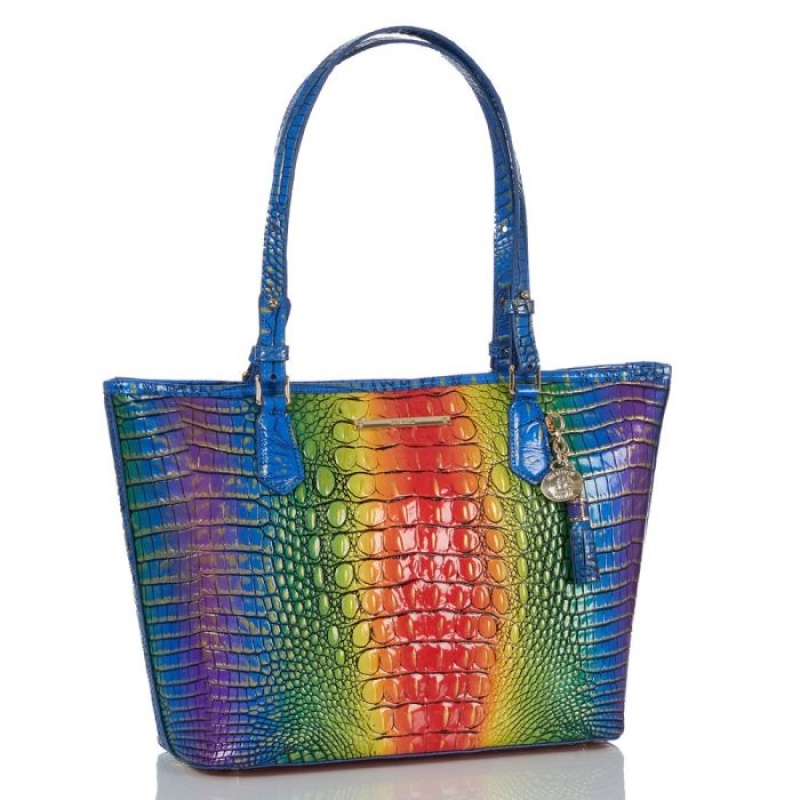 Women's Brahmin Medium Asher Tote Bags Popsicle Ombre Melbourne | PSDH0824