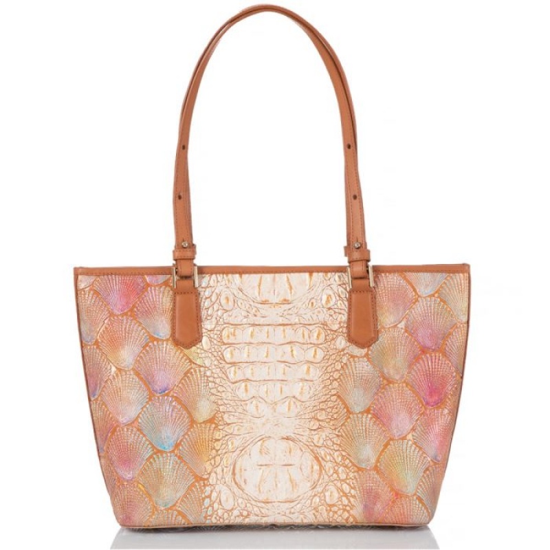 Women's Brahmin Medium Asher Tote Bags Scallop Bondi | PWKP1931