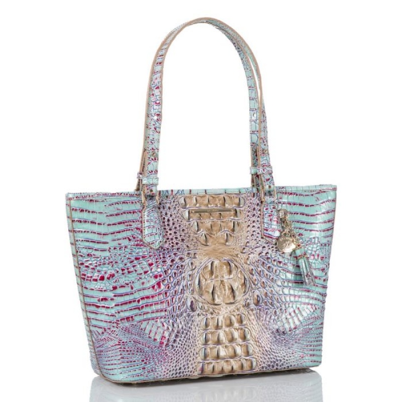 Women's Brahmin Medium Asher Tote Bags Seltzer Ombre Melbourne | CWBQ7696