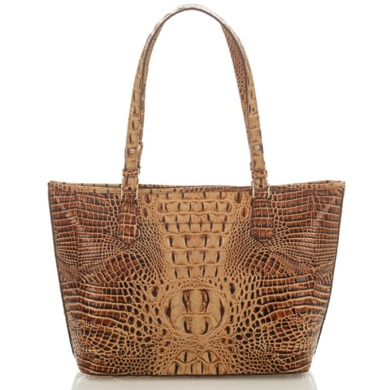 Women's Brahmin Medium Asher Tote Bags Toasted Melbourne | FGIS9200