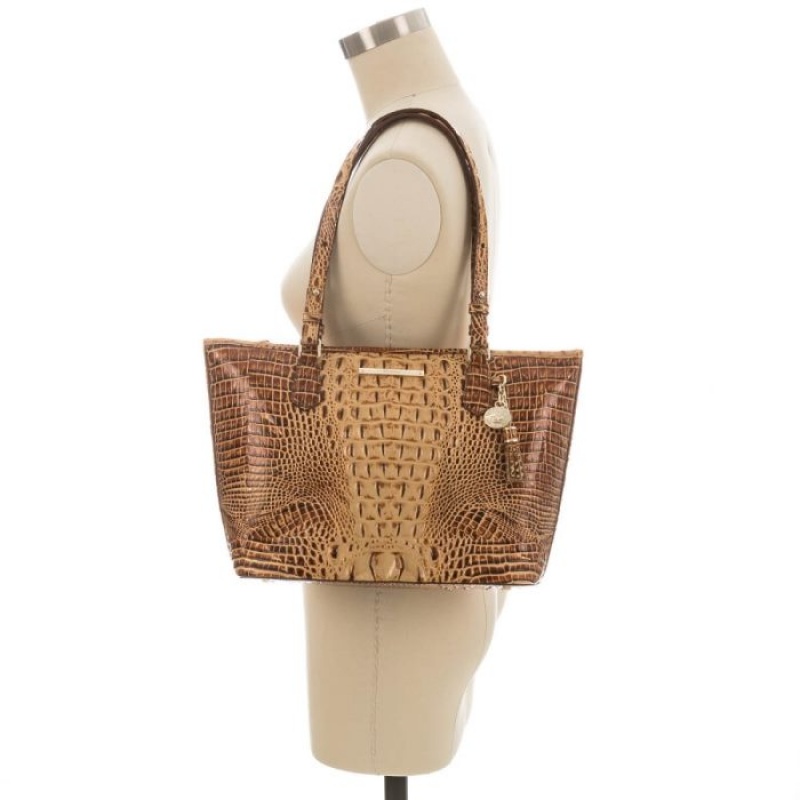 Women's Brahmin Medium Asher Tote Bags Toasted Melbourne | FGIS9200