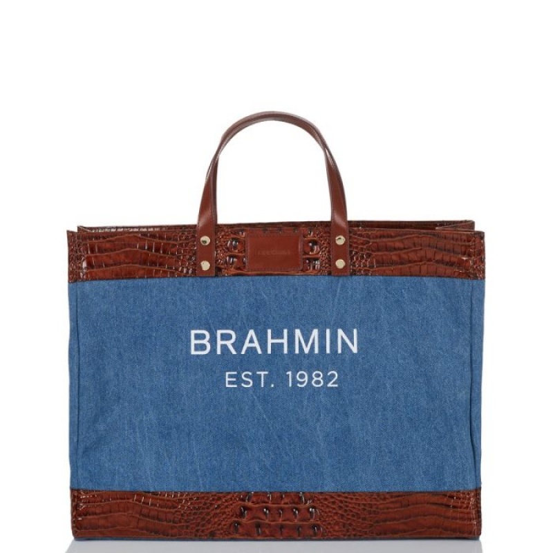 Women\'s Brahmin Meredith Tote Bags Pecan Soiree | MBRD7692