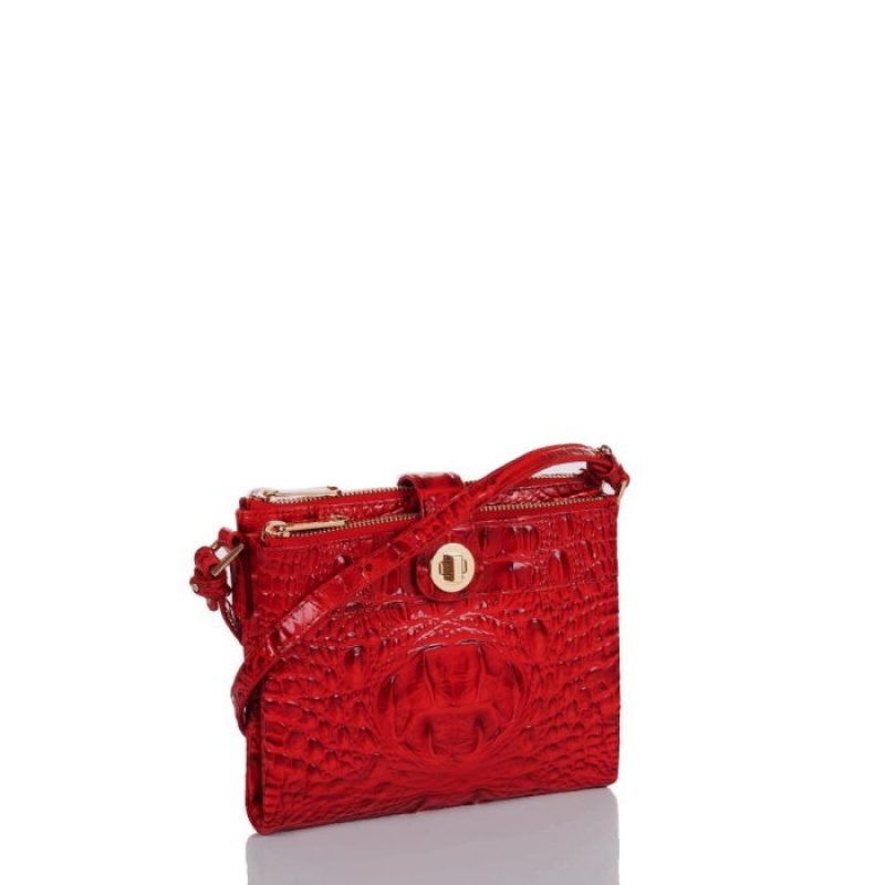 Women's Brahmin Mina Crossbody Bags Carnation Melbourne | VRRF6764