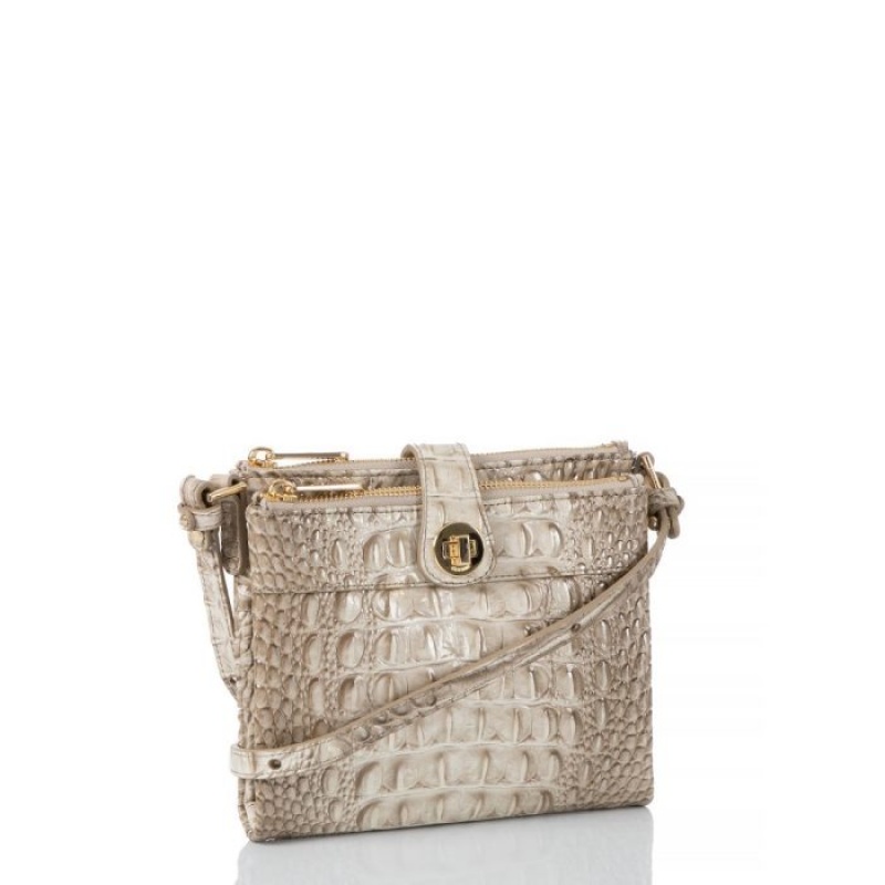 Women's Brahmin Mina Crossbody Bags Clay Melbourne | LIGF5905