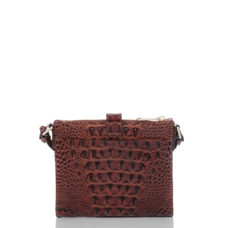 Women's Brahmin Mina Crossbody Bags Pecan Melbourne | MWAM5142