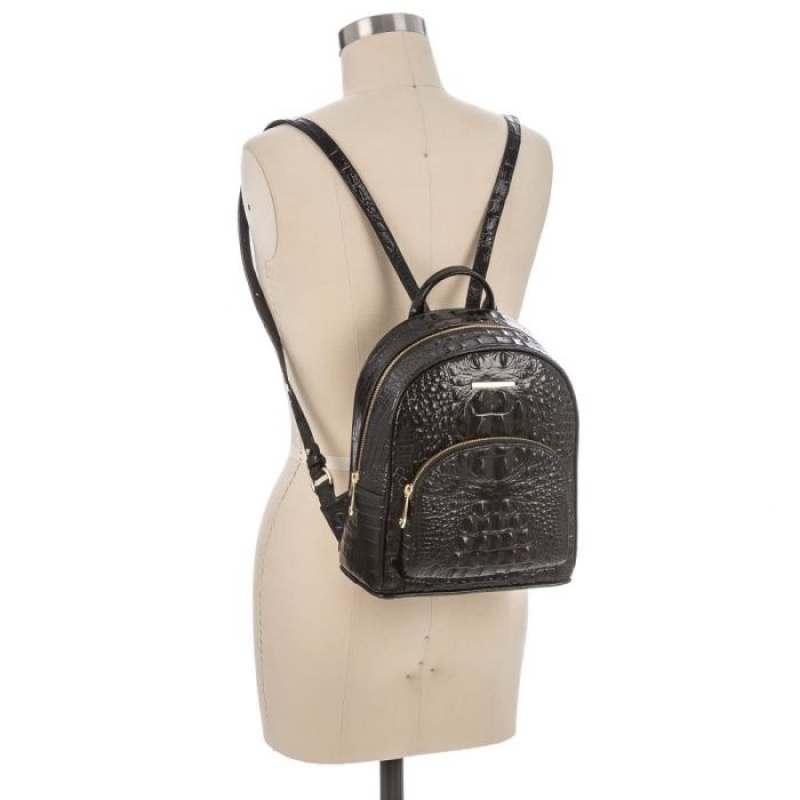 Women's Brahmin Mini Dartmouth Backpacks Black | JCSR0705