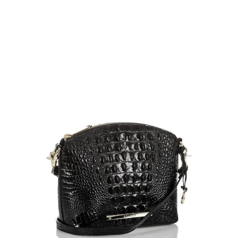 Women's Brahmin Mini Duxbury Crossbody Bags Black | PFBU7126