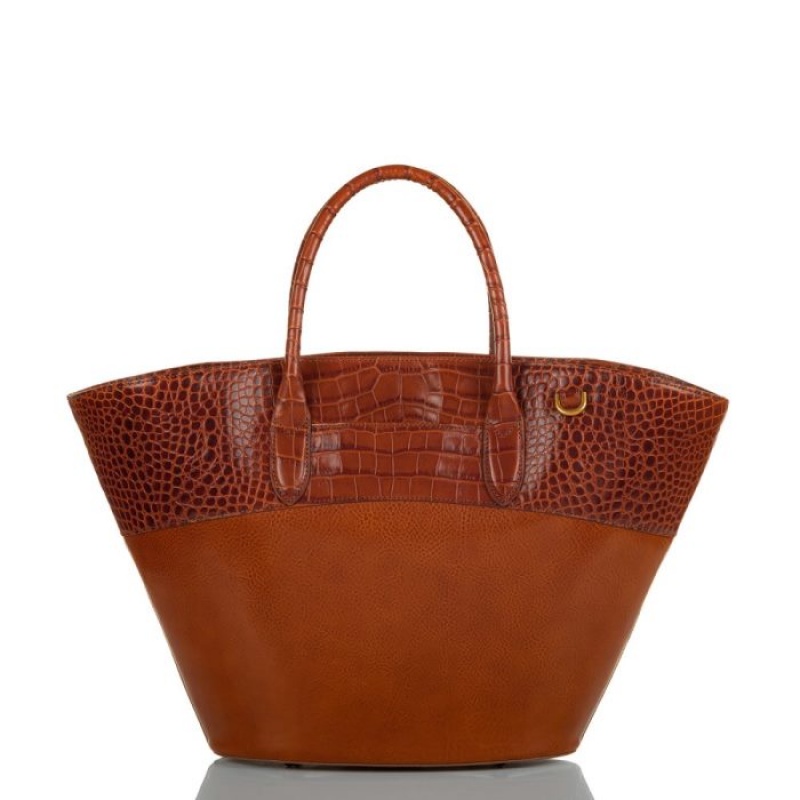 Women's Brahmin Mira Tote Bags Butterscotch Laurence | VFHR5001