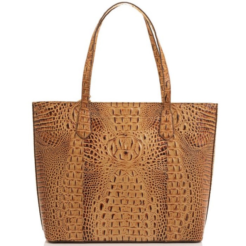 Women's Brahmin Misha Tote Bags Navy | YOQU9186