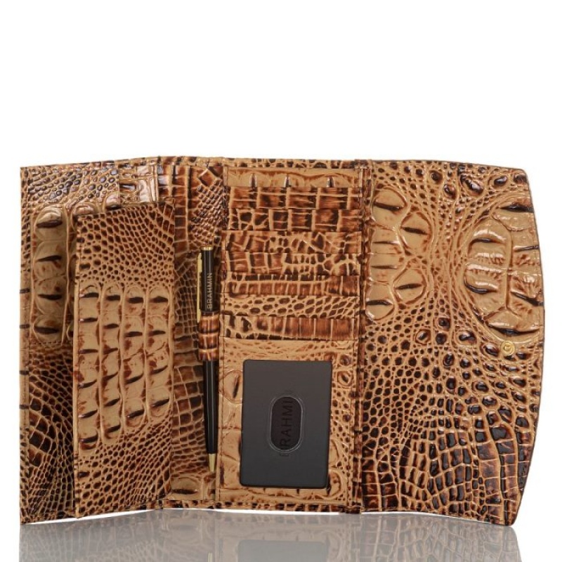 Women's Brahmin Modern Checkbook Wallet Wallets Toasted Melbourne | SIEH0102