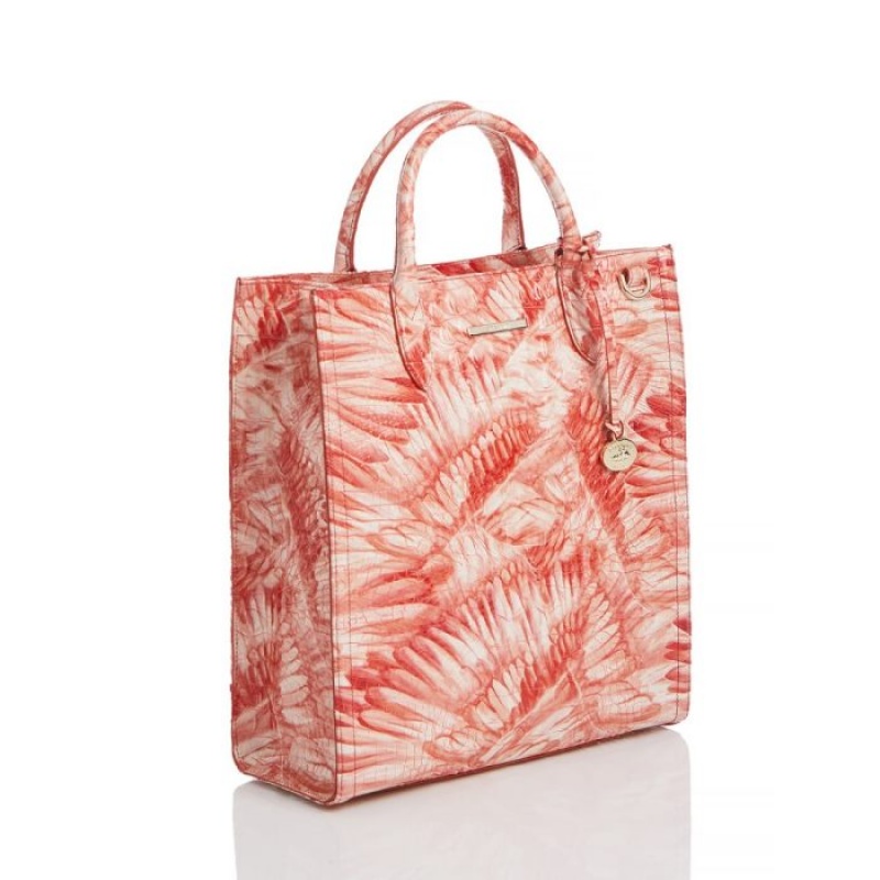 Women's Brahmin Monique Tote Bags Pink | LCIE4939